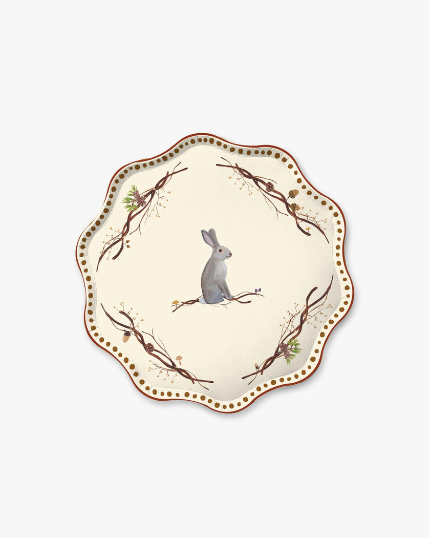 Whispering Woods Dessert Plate Set in Bracken