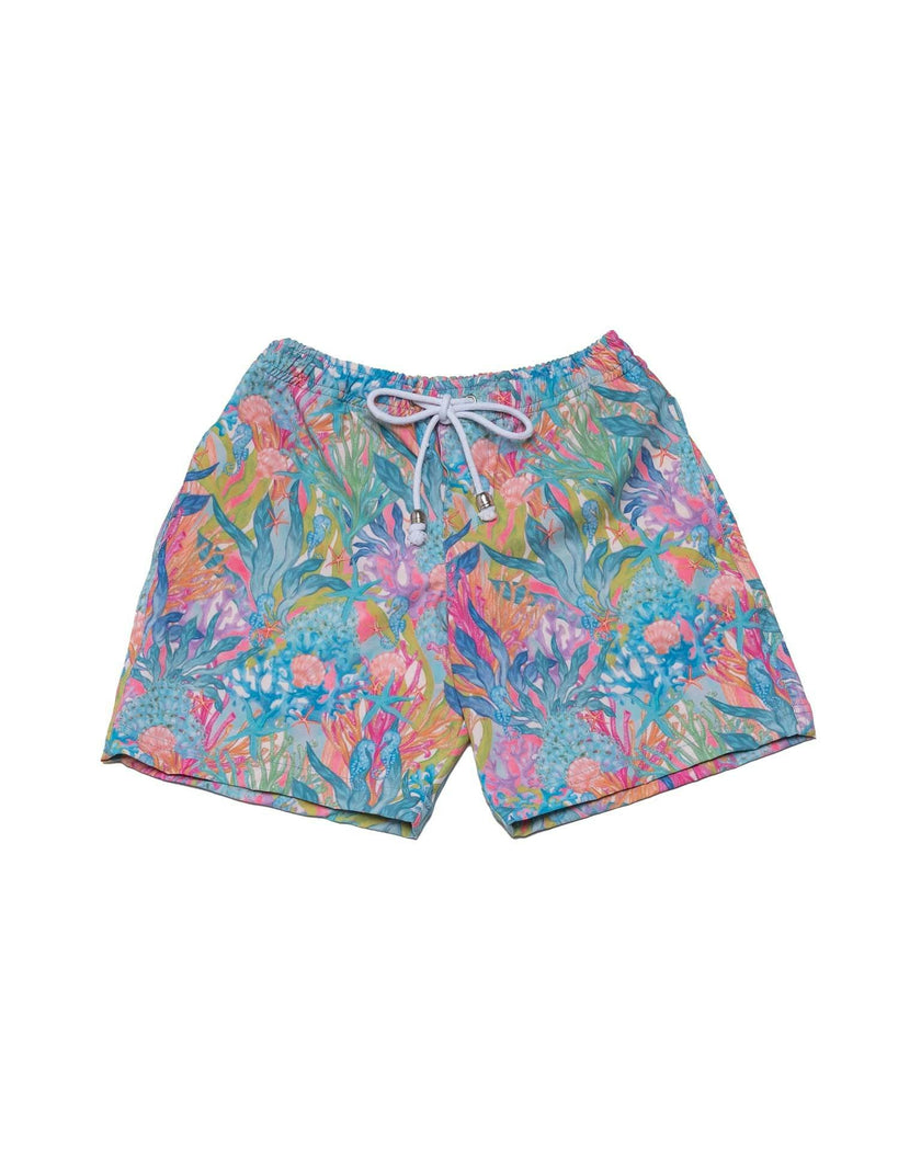 Boys Board Shorts – Coral Dreams