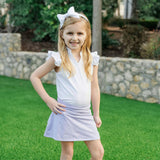Margot Girls' Performance Skirt by LH Sport Purple Stripes