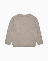 Baby Train Cardigan in Oatmeal