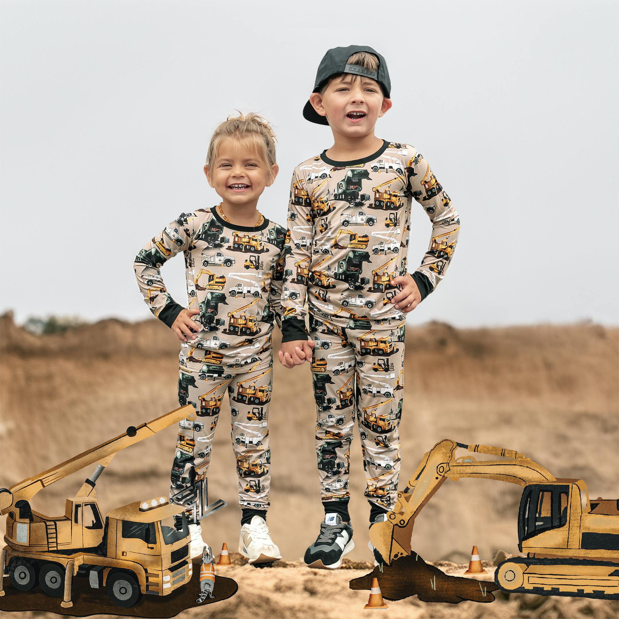 Work Hard, Play Hard 2 Piece Pajama Set