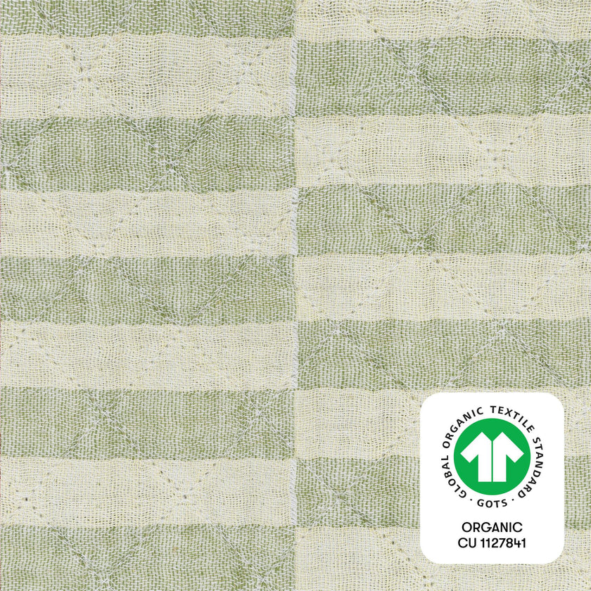 Quilted GOTS Certified Organic Muslin Cotton Changing Pad Cover