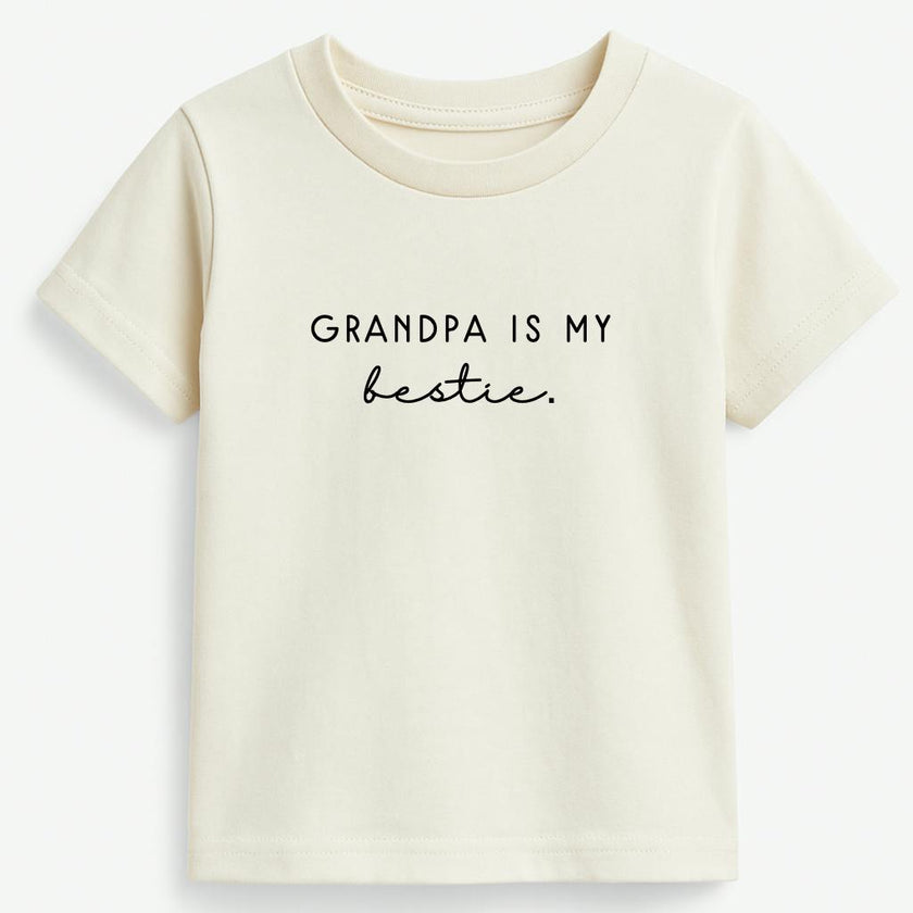 Grandpa is My Bestie Organic Kids T-shirt