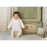 Scattered Blossoms Footie & Hat Set Barely Pink