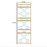 Ring Wall Panel Add-On for 95" Walnut Modular Swedish Ladder | Indoor Climbing Wall for Kids