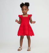 The Baby Ellie Nap Dress - Cherry Trellis Broderie
