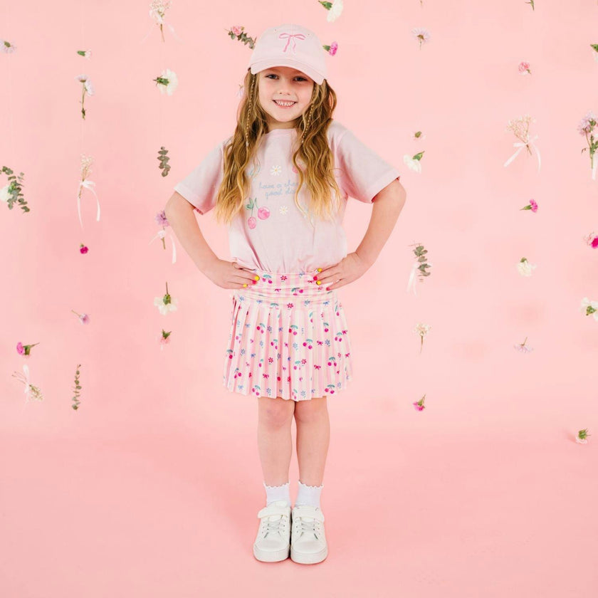 Cherry Bow Athletic Skort