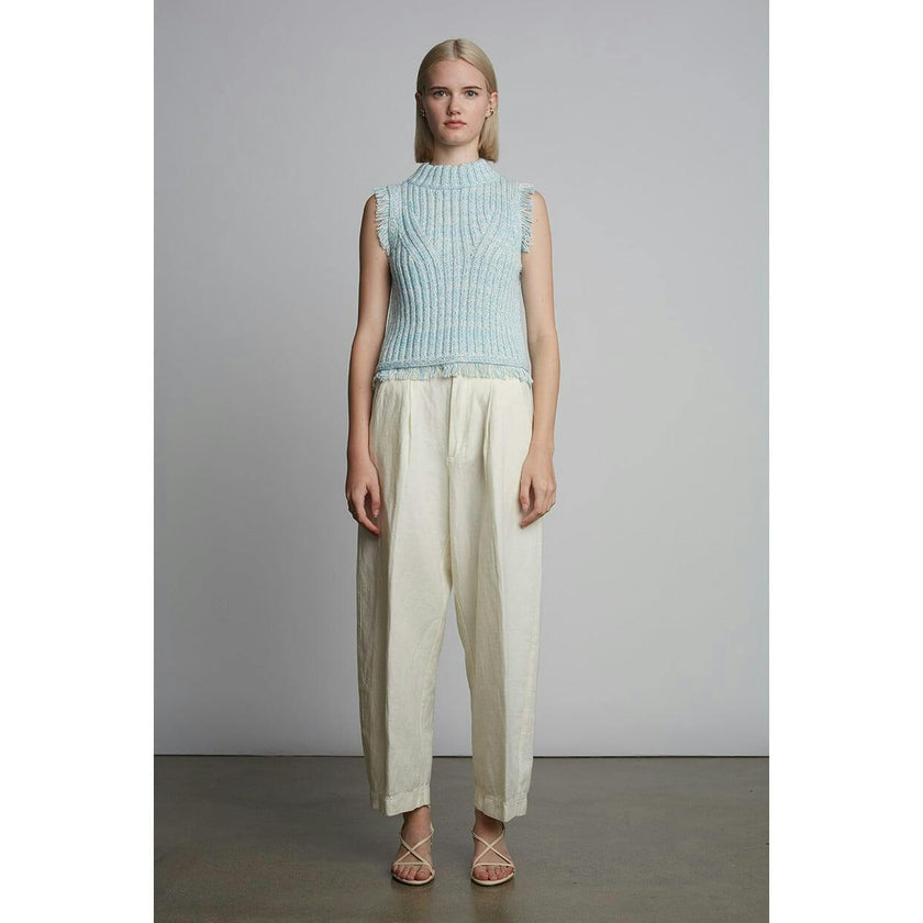 BRIA TANK | IVORY/ROBIN EGG BLUE TWEED | LAST ONE!