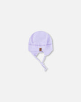 Baby Mid-Season One-Piece Outerwear With Hat Purple Daisy Print