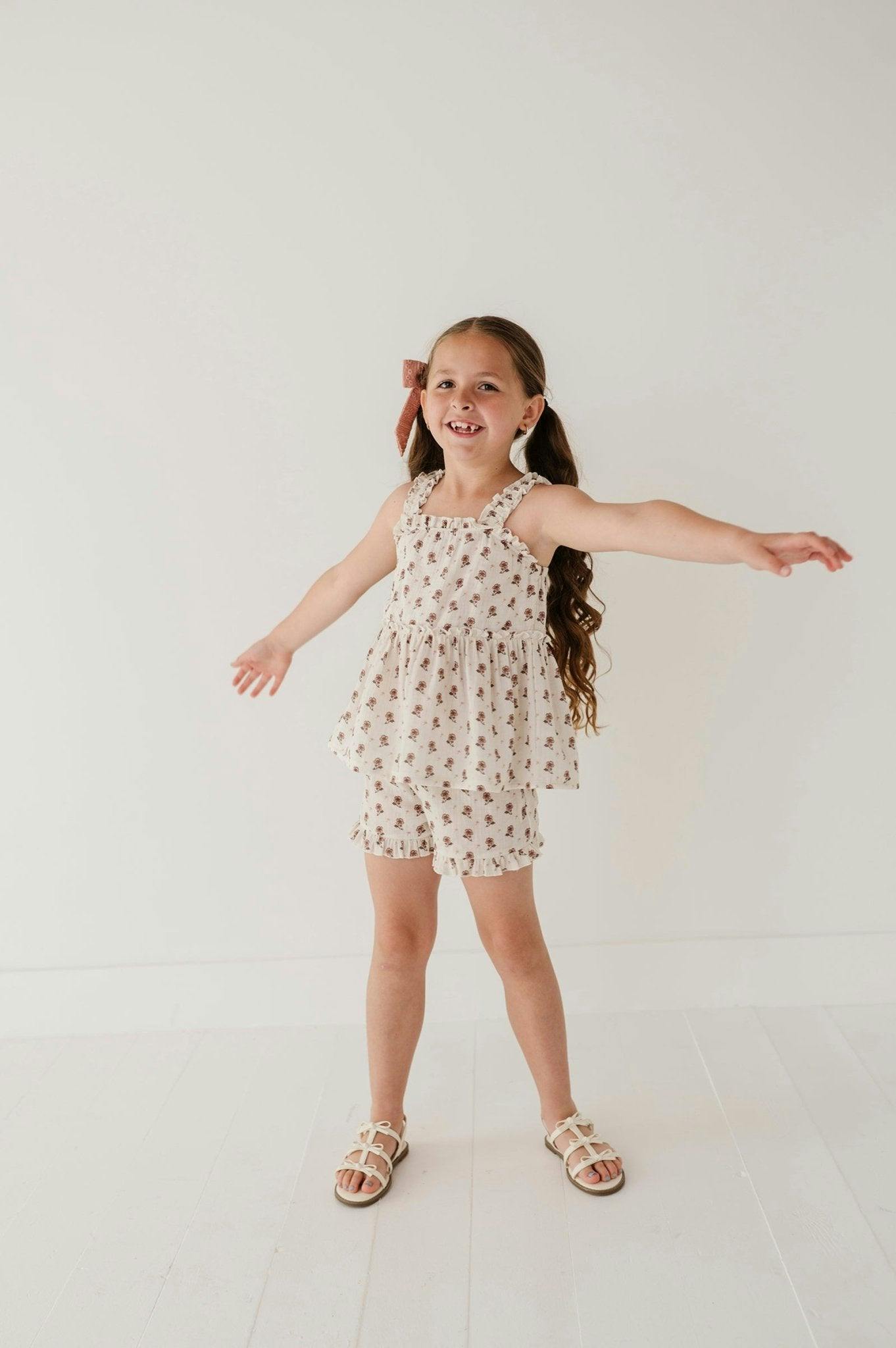 Ruffle Gauze Shorts