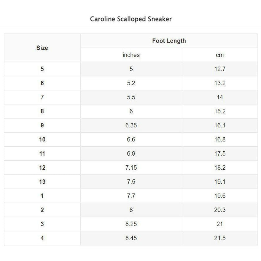 Caroline Scalloped Sneaker
