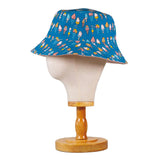 Reversible Kids Bucket Hat – Ice Cream Print | Summer Hat for Kids with 2-in-1 Design, Appliqué Patch & All-Over Print