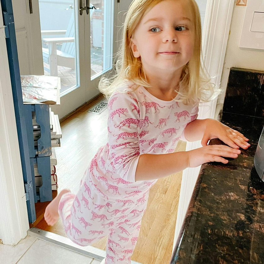 Pink Cheetah Pajama Set