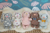 Knit Patterned Bunny Plush - Duke