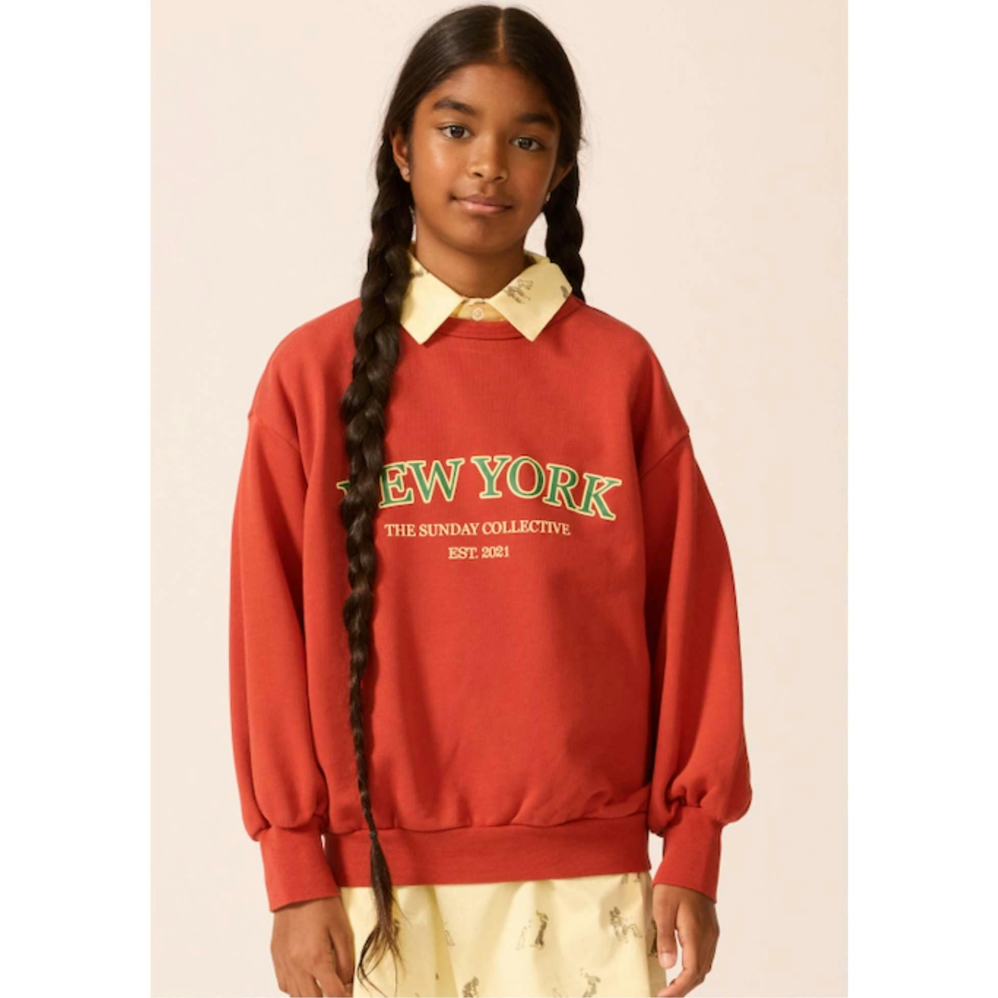 Adults Organic Weekend Sweatshirt in Rhythm Red