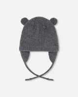 Lined Knit Hat with Ears