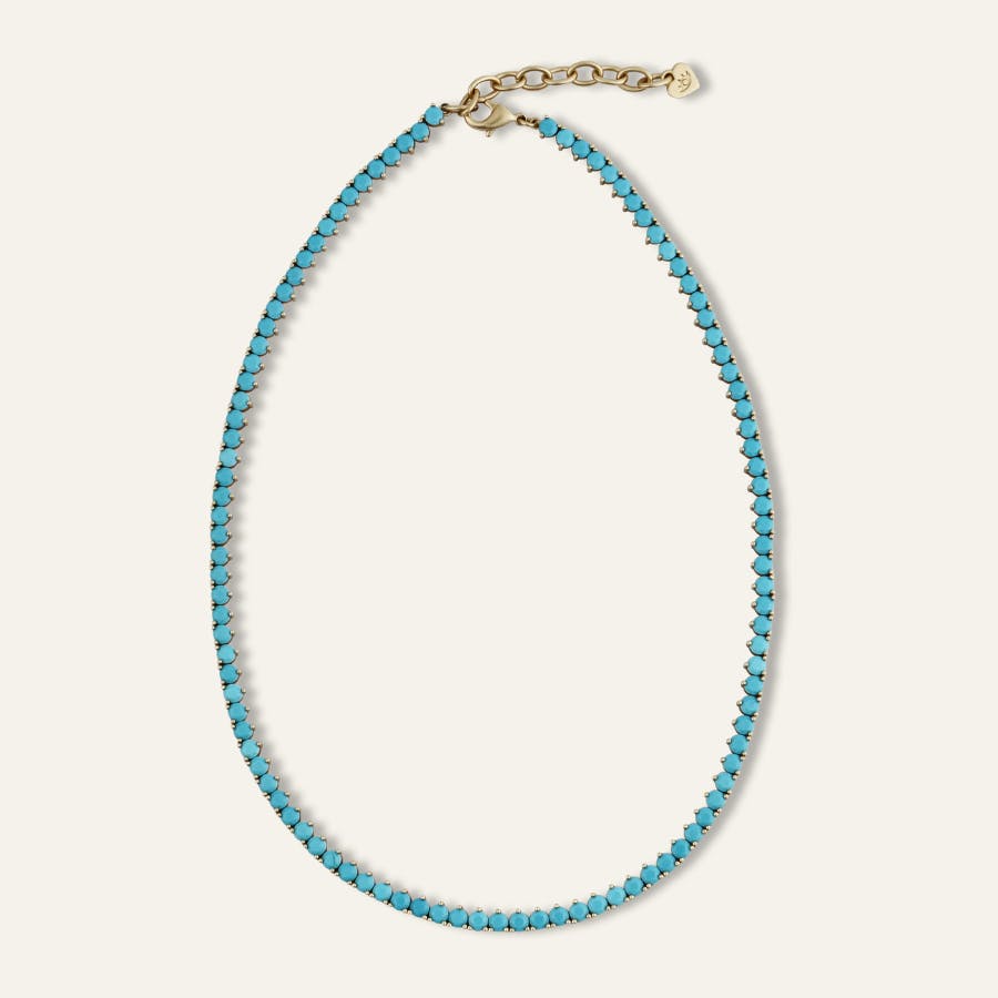 Turquoise Tennis Necklace