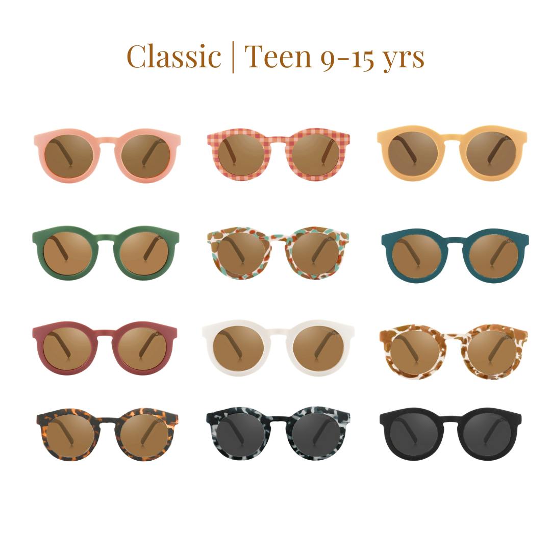 Classic | Sustainable Sunglasses | Plant-Based Bendable Polarized - Teen | 9-14 Y | Tribal Tortoise