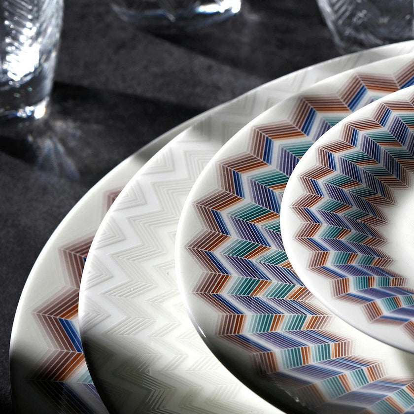 ZIG ZAG JARRIS 148 Set 2 Pcs. Dessert Plate - Ø 21,5 Cm