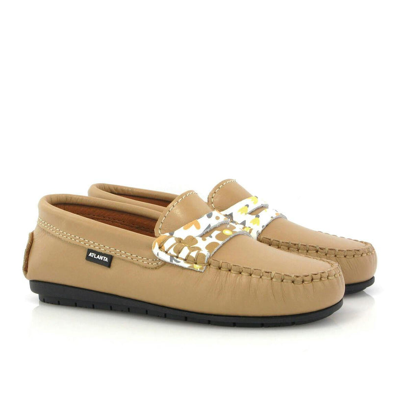032 Walkers - beige smooth & flowers