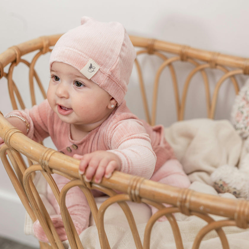 Fake Wrap Onesie with Hat