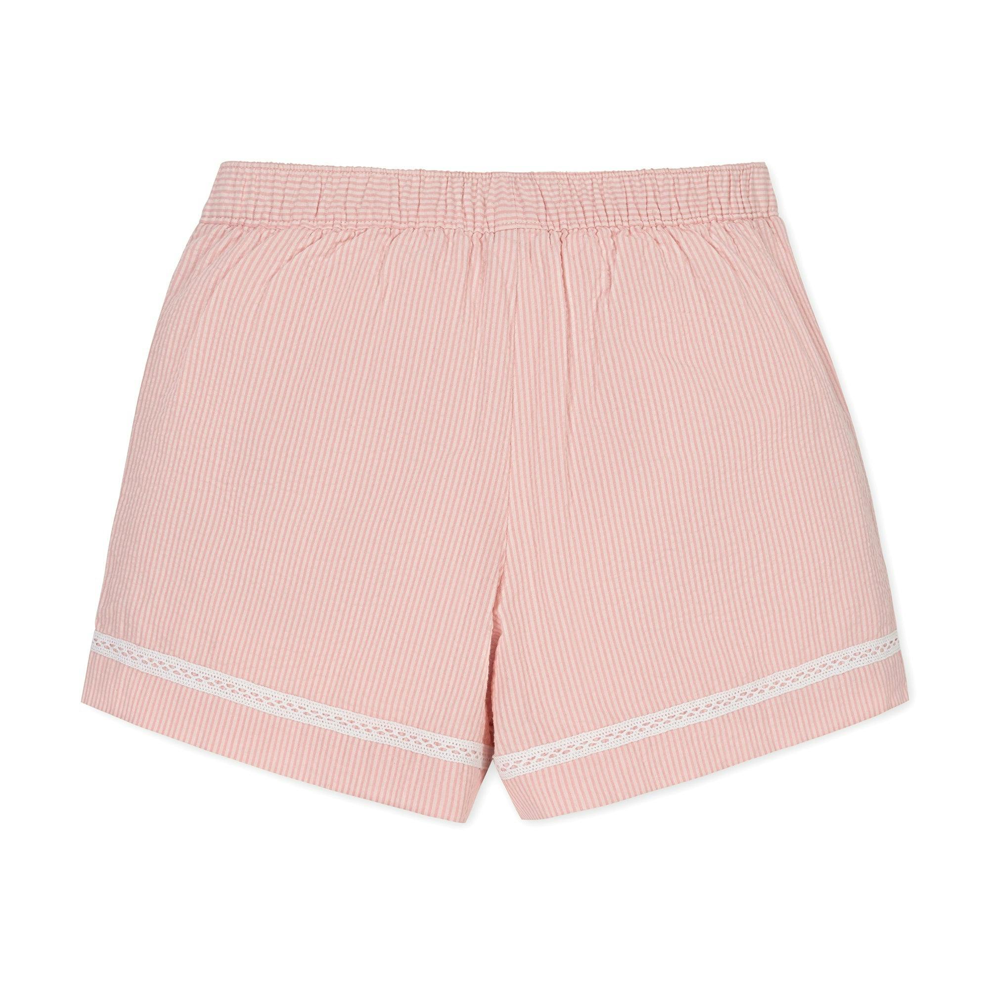 Organic Seersucker Pull-On Short