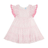 Sophie Girls Tassel Dress Pink Butterfly, Pink Butterfly