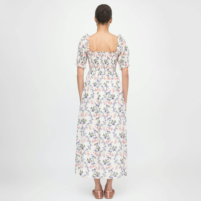 The Scarlett Nap Dress - Pink Scallop Bow Chintz