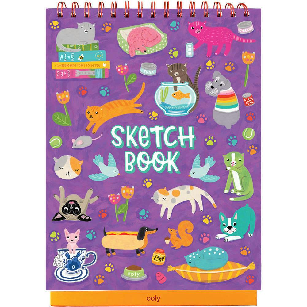 Sketch & Show Standing Sketchbook - Pets at Play - 45 Pages