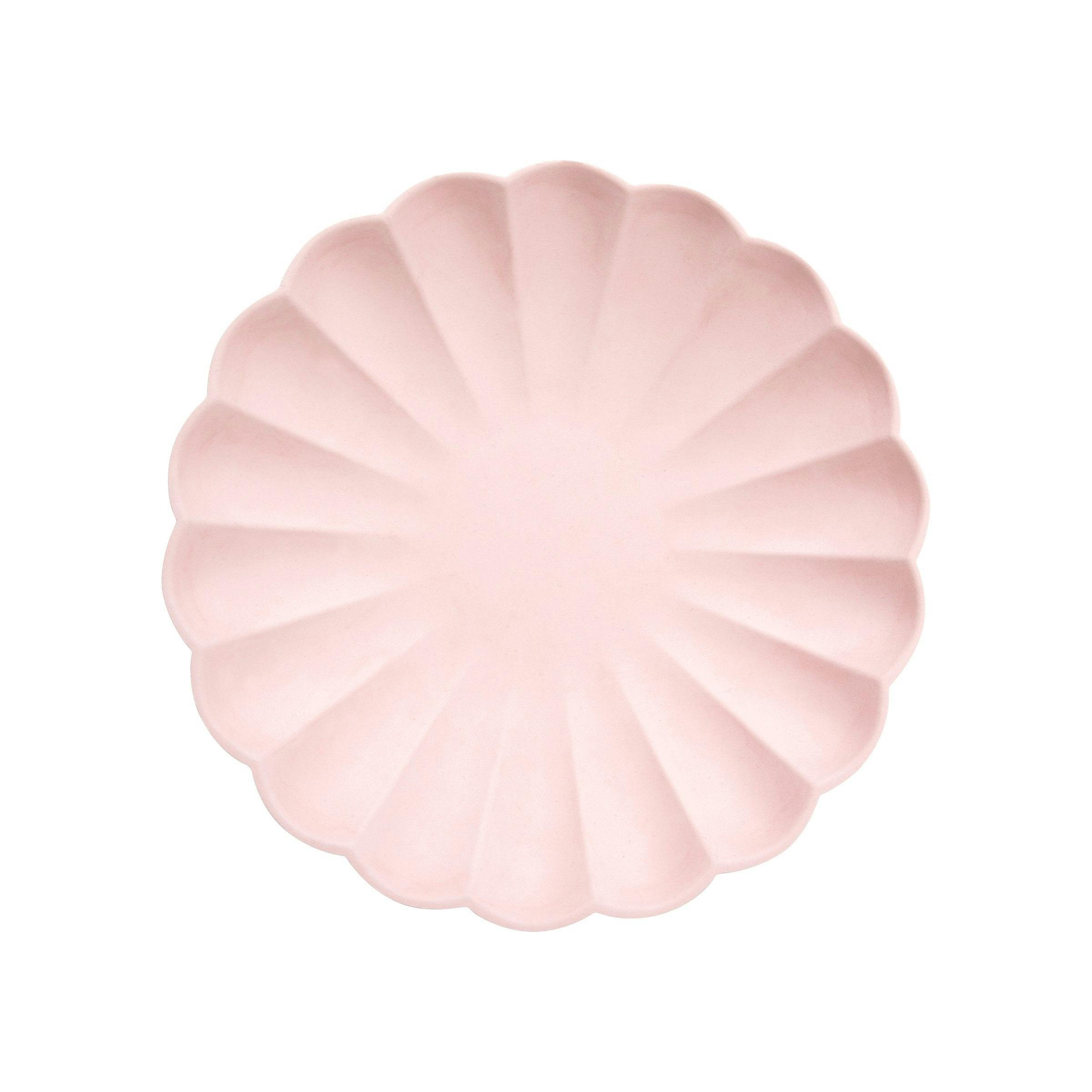 Small Candy Pink Compostable Plates - Big Multipack