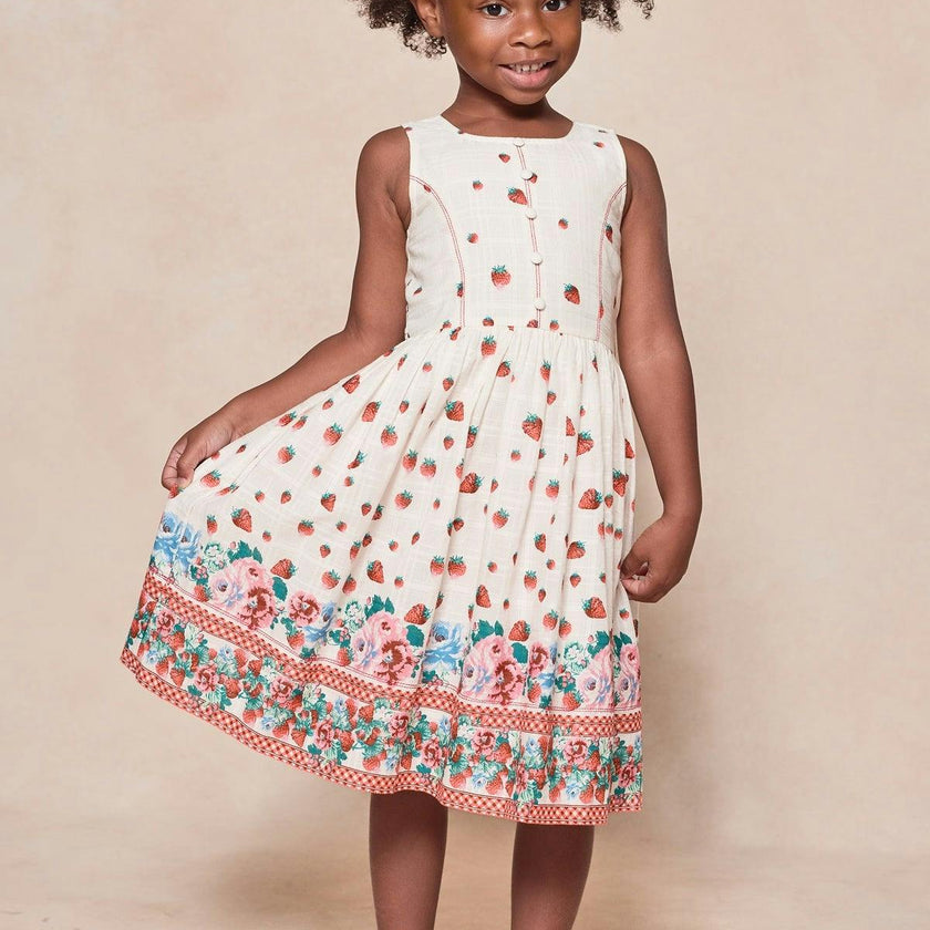 Mini Sadie Dress in Strawberry Vintage Tier