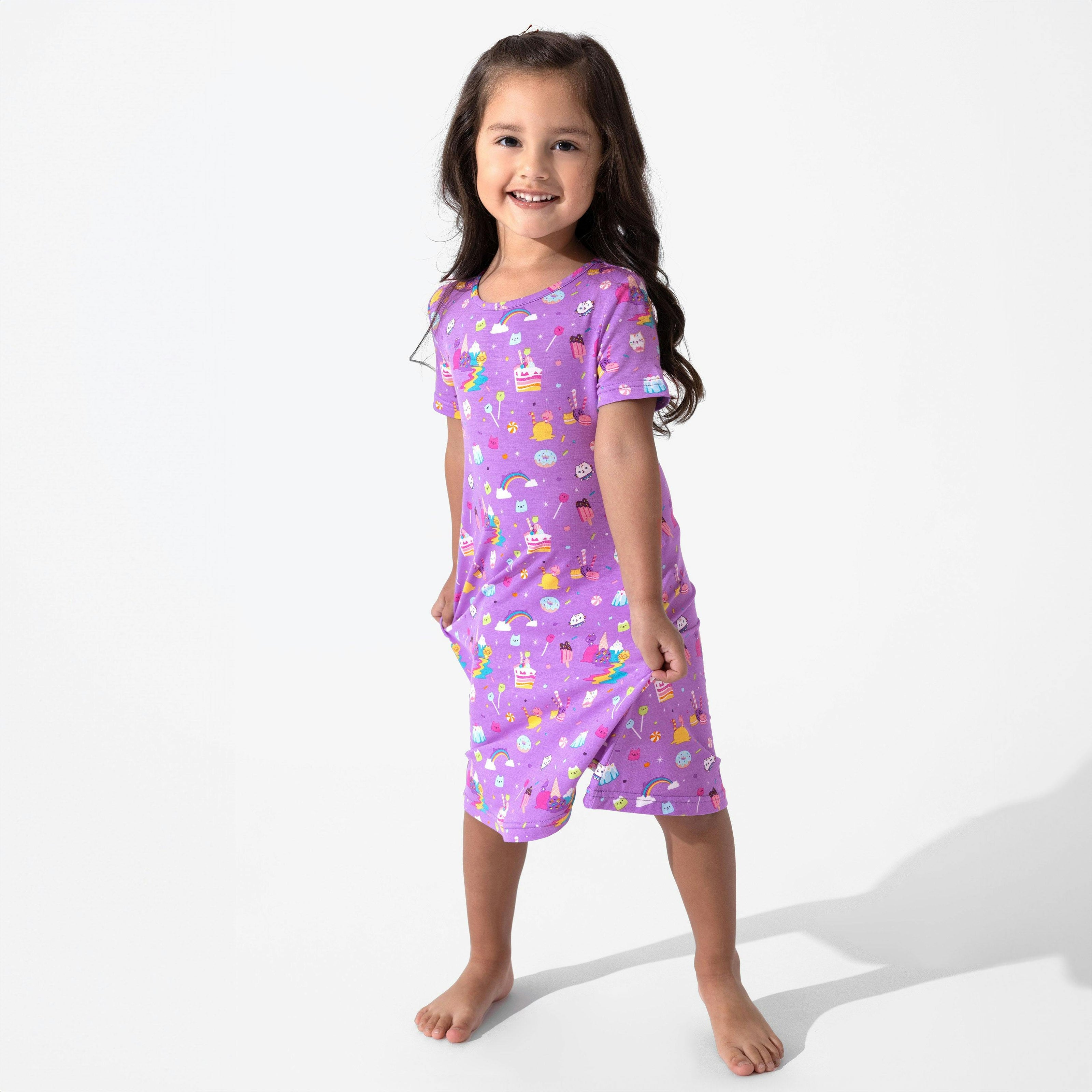 Gabby's Dollhouse: Sweet Treats Bamboo Girls' Short Sleeve Dress