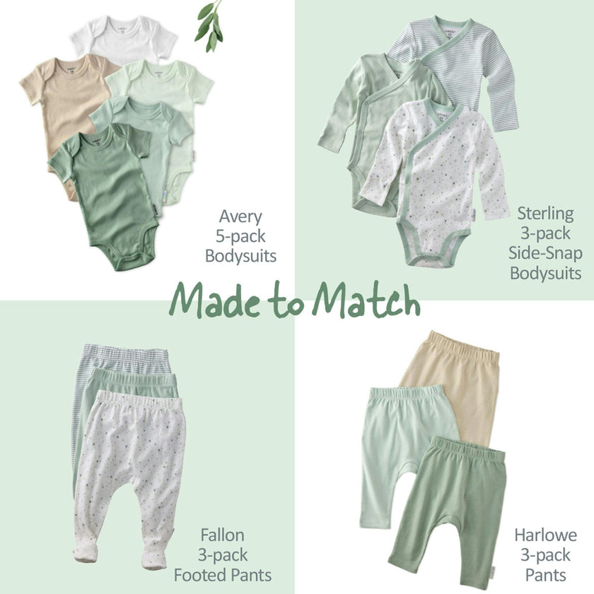 RILEY 5-Pack Crinkle Muslin Burp Cloths