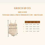 Vintage Girls 1 Piece Swimsuit | UPF + Recycled - In Bloom