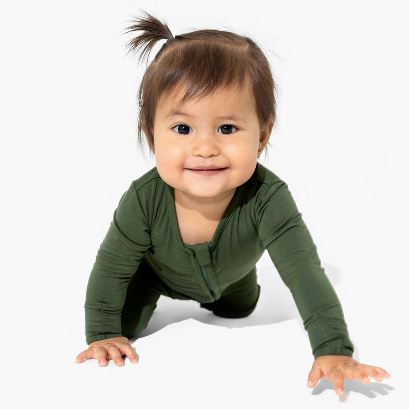 Evergreen Bamboo Convertible Footie