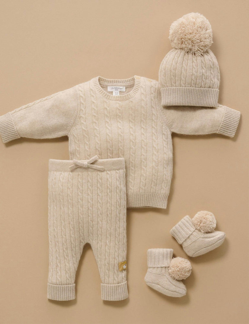 Cashmere Leggings Camel Melange