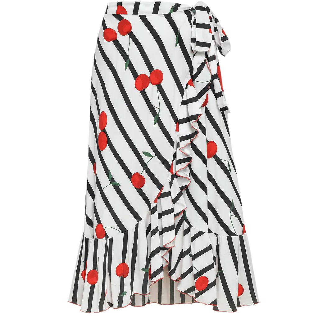 Women's Ruffle Resort Wrap Skirt – Cherry On Top
