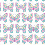 Ellie Girls' Sleeveless Performance Top by LH Sport - Peace Love Butterflies Pink Multi