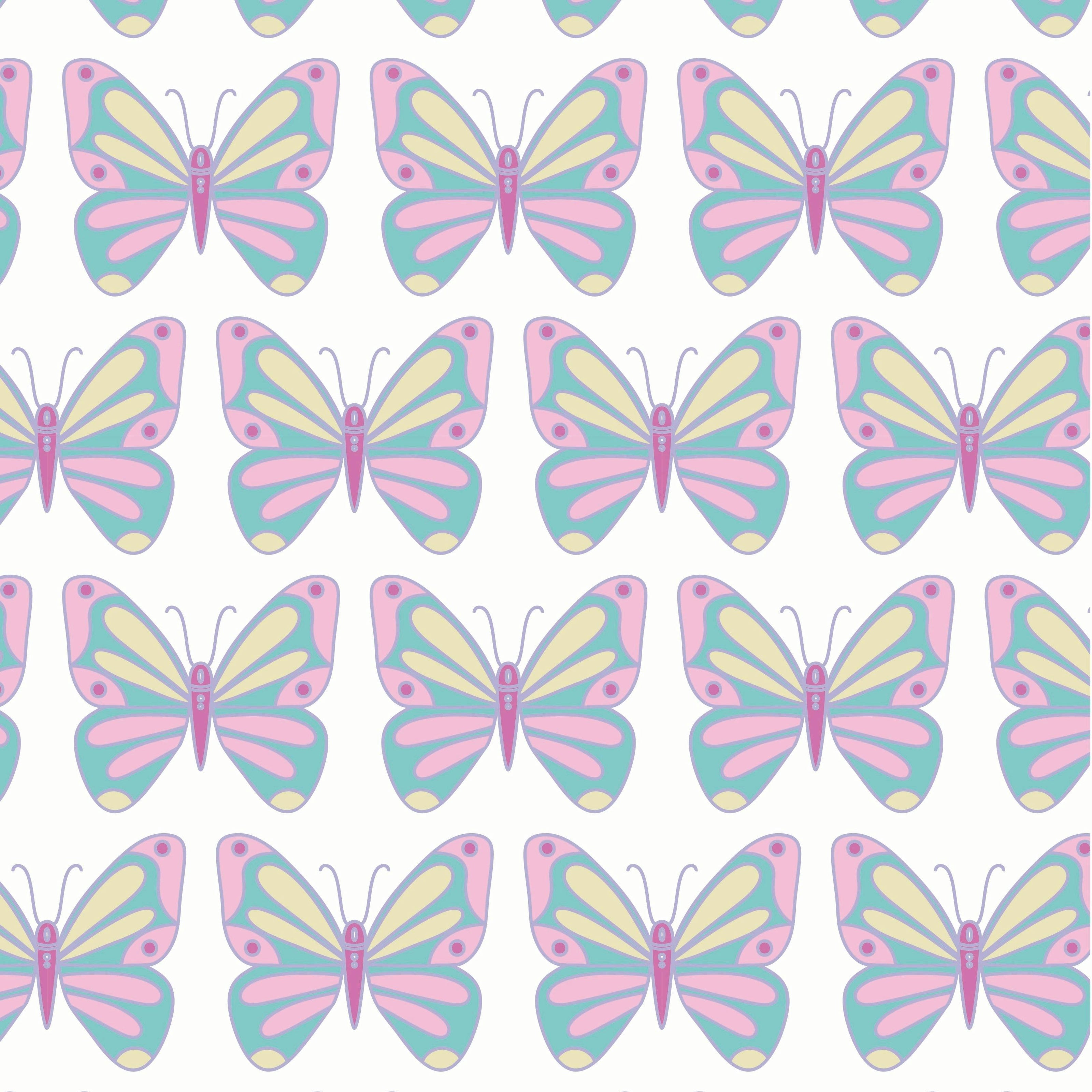 Margot Girls' Performance Skirt by LH Sport - Peace Love Butterflies Pink Multi