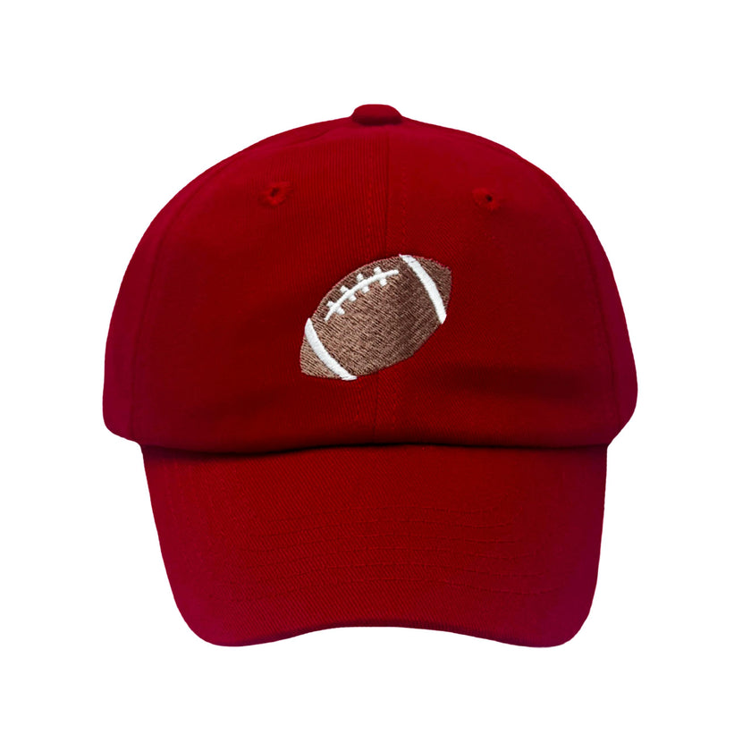 Red Football Baseball Hat (Baby/Toddler, Youth)