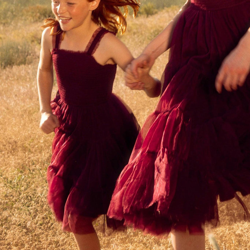 Mini Destiny Dress in Burgundy
