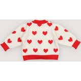 Maqui Baby Cardigan Hearts Jacquard