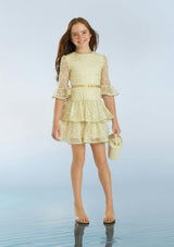 Tanya Lace Frill Mini Dress
