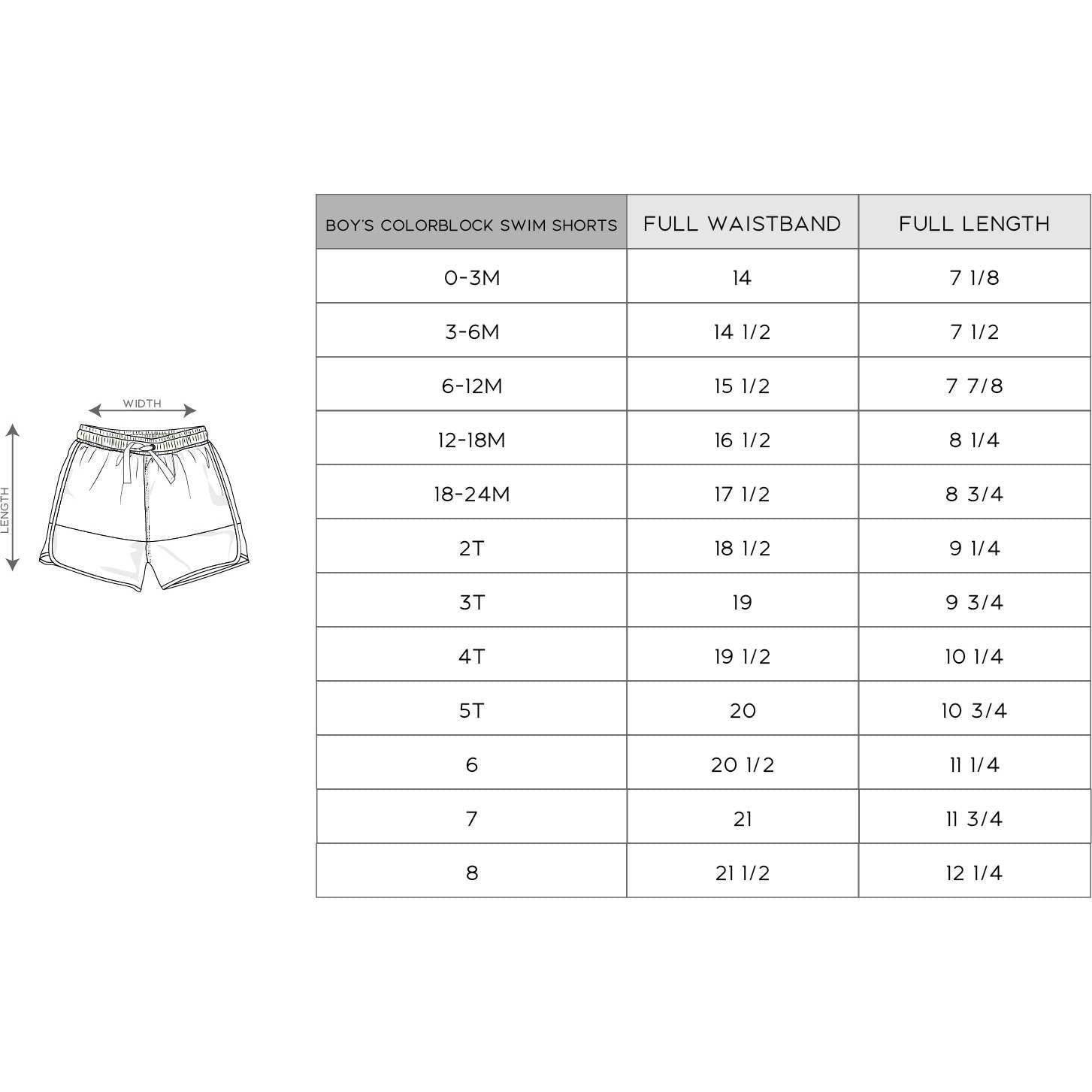 Boy's Colorblock Swim Shorts