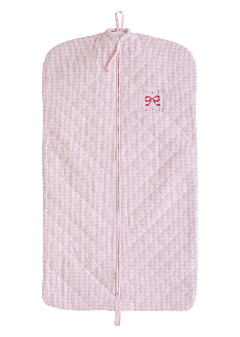 Quilted Luggage - Pink Bow