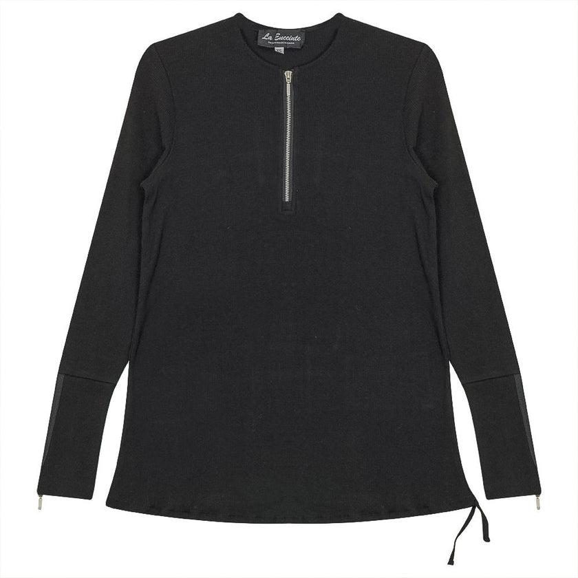 Ribbed Henley Maternity Top