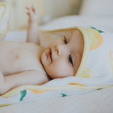 Infant Hooded Towel - Lemon