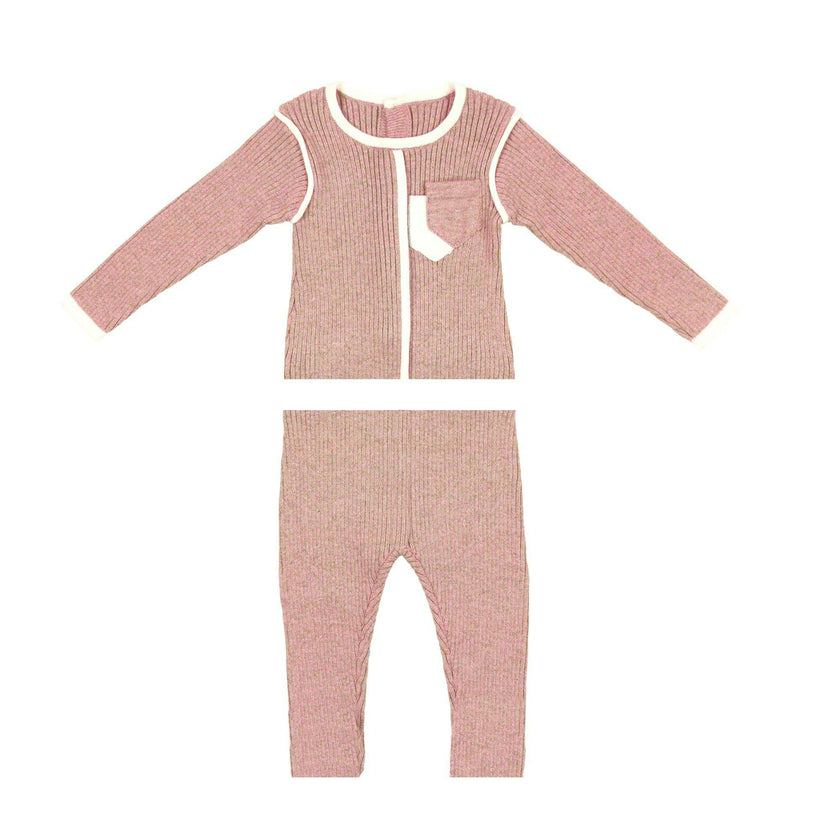 Piped Pocket Two Piece Set