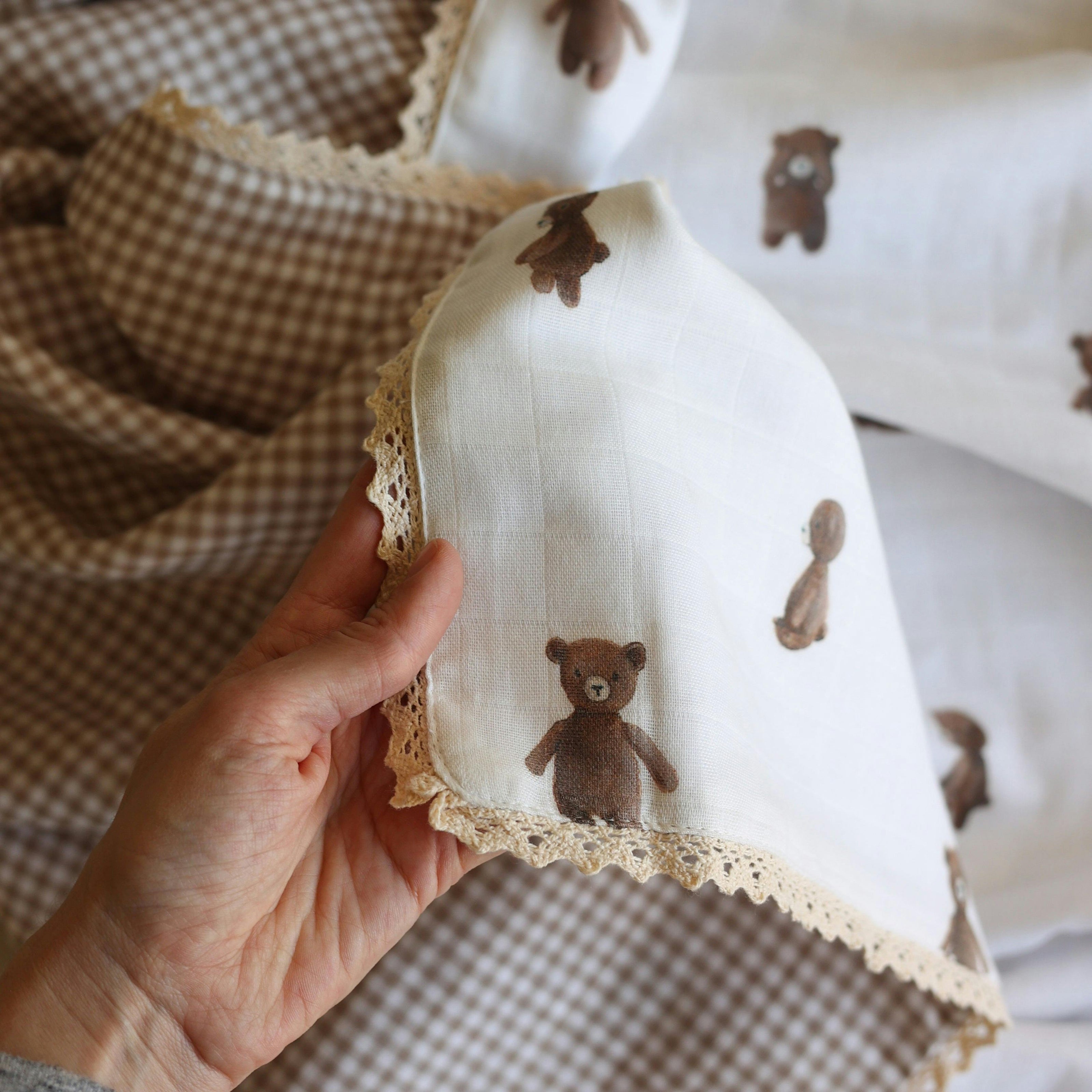 Heirloom Baby Blanket - Teddy Bear