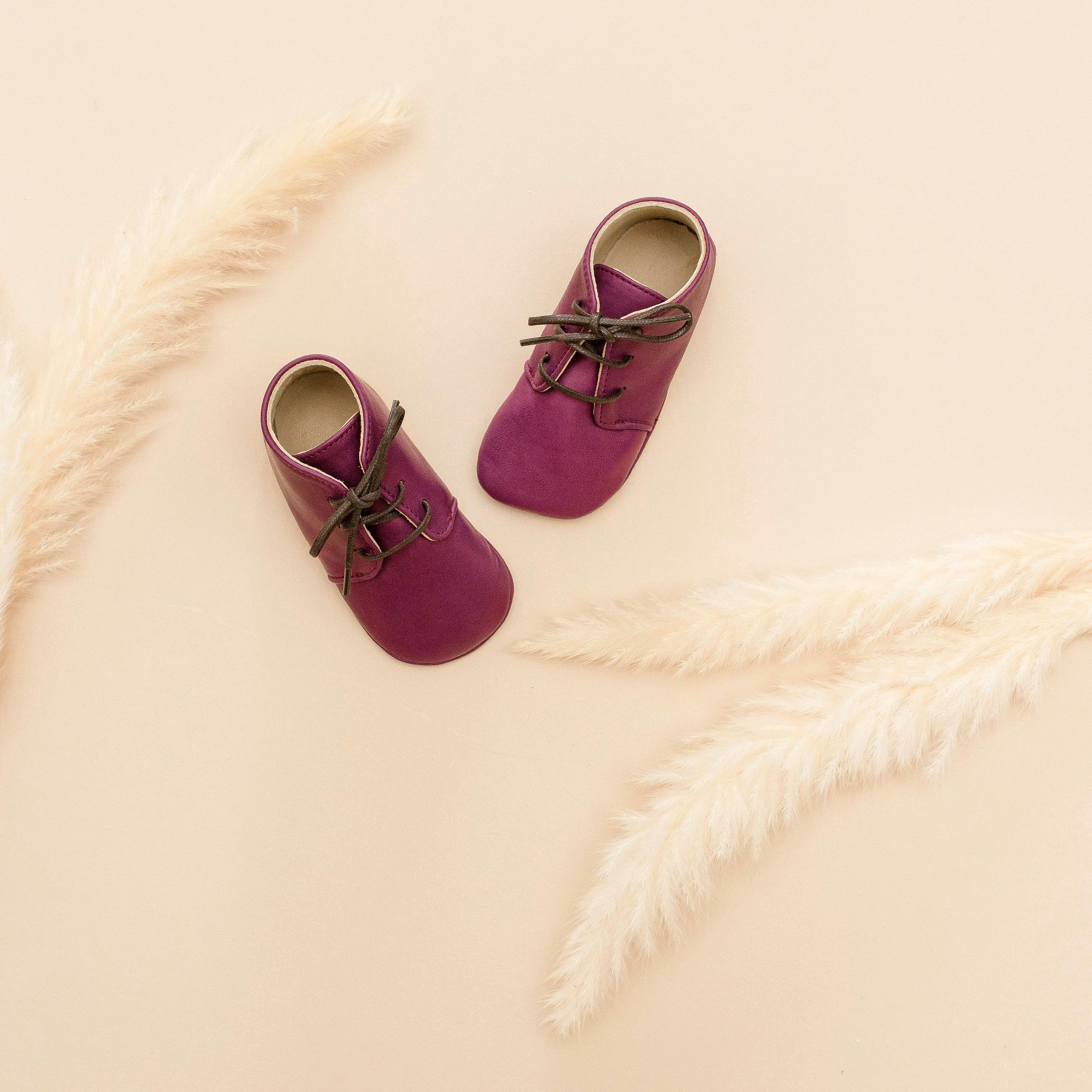 Little Royals Leather booties Gaby - Mauve